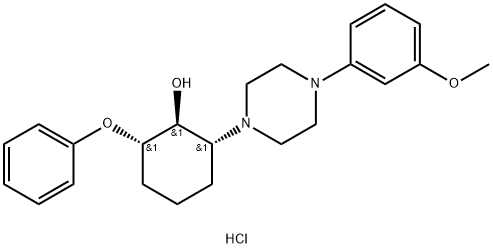 (1-alpha,2-beta,6-beta)-2-(4-(3-Methoxyphenyl)-1-piperazinyl)-6-phenox ycyclohexanol 2HCl Struktur