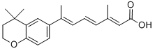 2,4,6-Octatrienoic acid, 7-(3,4-dihydro-4,4-dimethyl-2H-1-benzopyran-6 -yl)-3-methyl-, (E,E,E)- Struktur