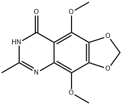 1,3-Dioxolo[4,5-g]quinazolin-8(7H)-one,  4,9-dimethoxy-6-methyl- Struktur