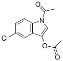 Acetic  acid  1-acetyl-5-chloro-1H-indol-3-yl  ester Struktur