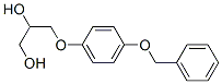 3-(4-phenylmethoxyphenoxy)propane-1,2-diol Struktur