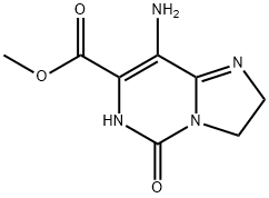 Imidazo[1,2-c]pyrimidine-7-carboxylic acid, 8-amino-2,3,5,6-tetrahydro-5-oxo-, Struktur