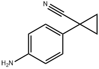 1-(4-Aminophenyl)cyclopropanecarbonitrile Struktur