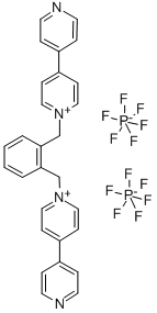 1,1''-[1,2-PHENYLENEBIS(METHYLENE)]BIS-4,4'-BIPYRIDINIUM BISHEXAFLUOROPHOSPHATE Struktur