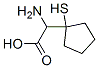 Cyclopentaneacetic acid, -alpha--amino-1-mercapto- (9CI) Struktur