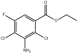 Ethyl 3-aMino-2,4-dichloro-5-fluorobenzoate Struktur