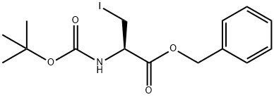 N-BOC-3-IODO-L-ALANINE BENZYL ESTER Structure