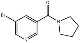 5-BROMO-3-(PYRROLIDIN-1-YLCARBONYL)PYRIDINE Struktur