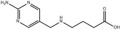 Butanoic acid, 4-[[(2-amino-5-pyrimidinyl)methyl]amino]- (9CI) Struktur