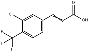 3-Chloro-4-(trifluoromethyl)cinnamicacid Struktur