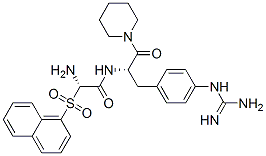 N-alpha-(2-naphthylsulfonylglycyl)-4-guanidinophenylalaninepiperidide Struktur