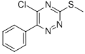 5-CHLORO-3-(METHYLTHIO)-6-PHENYL-1,2,4-TRIAZINE Struktur