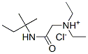 diethyl-(2-methylbutan-2-ylcarbamoylmethyl)azanium chloride Struktur