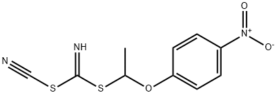 METHYL [(4-NITROPHENOXY)METHYL]CYANOCARBONIMIDODITHIOATE Struktur