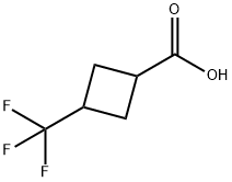 3-(trifluoromethyl)cyclobutane-1-carboxylic acid Struktur