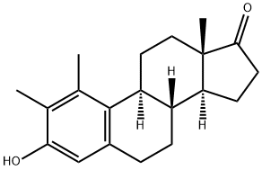 3-Hydroxy-1,2-dimethylestra-1,3,5(10)-trien-17-one Struktur