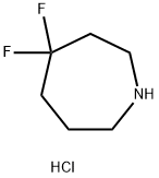 4,4-DIFLUOROHEXAHYDRO-1H-AZEPINE HYDROCHLORIDE Struktur