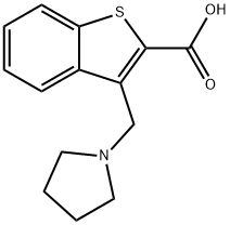 3-(吡咯烷-1-基甲基)-1-苯并噻吩-2-羧酸, 1094254-38-2, 結(jié)構(gòu)式