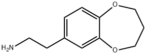 2-(3,4-DIHYDRO-2H-1,5-BENZODIOXEPIN-7-YL)ETHANAMINE Struktur