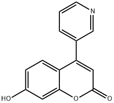 7-HYDROXY-4-(3-PYRIDYL)COUMARIN
 Struktur