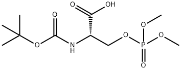 BOC-SER(PO3ME2)-OH Struktur