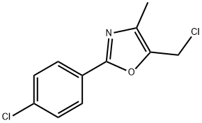 5-(CHLOROMETHYL)-2-(4-CHLOROPHENYL)-4-METHYLOXAZOLE Struktur