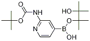 2-(BocaMino)pyridine-4-boronic acid pinacol ester Struktur