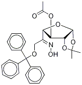 1,2-O-(1-Methylethylidene)-6-O-(triphenylMethyl)-β-L-arabino-hexofuranos-5-ulose OxiMe 3-Acetate Struktur