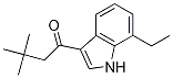 1-Butanone, 1-(7-ethyl-1H-indol-3-yl)-3,3-diMethyl- Struktur