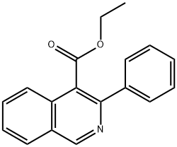 ETHYL 3-PHENYL-4-ISOQUINOLINECARBOXYLATE Struktur