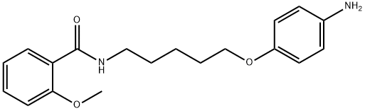 o-ANISAMIDE, N-(5-(p-AMINOPHENOXY)PENTYL)- Struktur