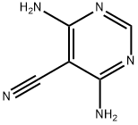 5-Pyrimidinecarbonitrile, 4,6-diamino- (9CI) Struktur