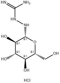 N1-BETA-D-GLUCOPYRANOSYLAMINO-GUANIDINE HNO3 Struktur