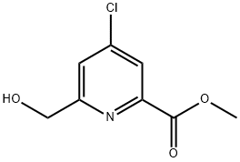 METHYL 4-CHLORO-6-(HYDROXYMETHYL)PICOLINATE Struktur