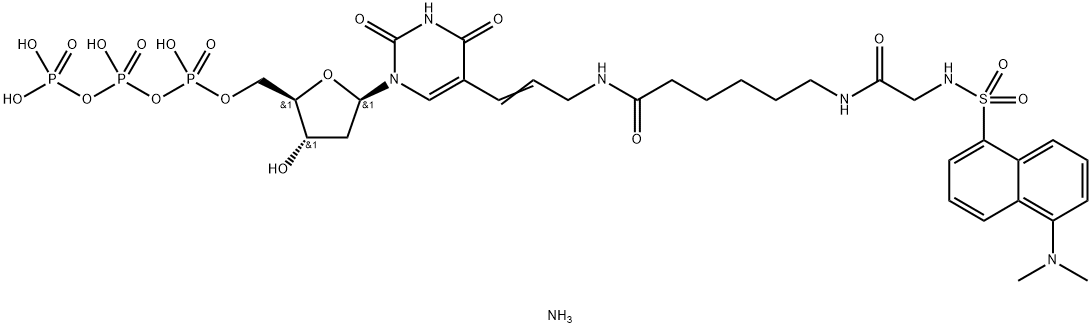 5-(dansylglycyl-6-aminohexanoylaminoprop-1-enyl)-2'-deoxyuridine 5'-triphosphate|