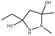 3,5-Pyrazolidinediol,  3-ethyl-1,5-dimethyl- Struktur