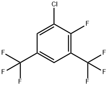 1-Chloro-2-fluoro-3,5-bis-(trifluoromethyl)benzene Struktur