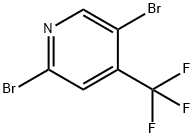 2,5-Dibromo-4-(trifluoromethyl)pyridine Struktur