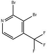 2,3-Dibromo-4-(trifluoromethyl)pyridine Struktur