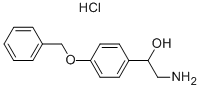 2-AMINO-1-(4-BENZYLOXYPHENYL)ETHANOL HYDROCHLORIDE Struktur