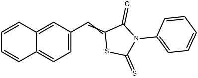 Rhodanine, 5-(2-naphthylmethylene)-3-phenyl- Struktur