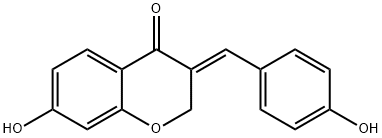 7-Hydroxy-3-(4-hydroxybenzylidene)chroMan-4-one Struktur