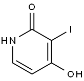 4-Hydroxy-3-iodo-2(1H)-pyridinone Struktur