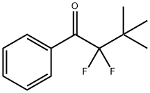 1-Butanone, 2,2-difluoro-3,3-dimethyl-1-phenyl- (9CI) Struktur