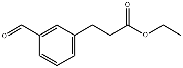 ETHYL 3-(3-FORMYLPHENYL)PROPANOATE Struktur