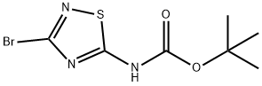 tert-Butyl (3-broMo-1,2,4-thiadiazol-5-yl)carbaMate Struktur