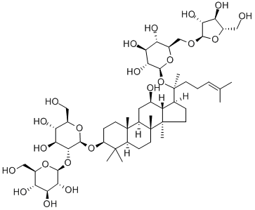 20-[(6-O-α-L-アラビノフラノシル-β-D-グルコピラノシル)オキシ]-12β-ヒドロキシ-5α-ダンマラ-24-エン-3β-イル2-O-β-D-グルコピラノシル-β-D-グルコピラノシド