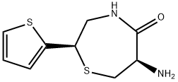 (2R,6R)-6-AMINO-5-OXO-2-(2-THIENYL)PERHYDRO-1,4-THIAZEPINE Struktur