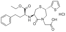 Temocapril hydrochloride Struktur