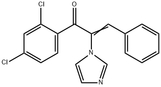 2-Propen-1-one,  1-(2,4-dichlorophenyl)-2-(1H-imidazol-1-yl)-3-phenyl- Struktur